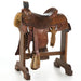 Used 14.5in Floral and Wide Border Tooled Team Roper