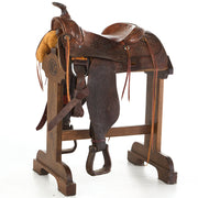 Used 15in Full Floral Tooled Pleasure Saddle