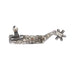 1in Mounted Floral 6pt Rowel Spurs