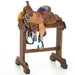 Used 10in Serape Seat Youth Barrel Saddle