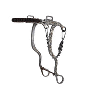 Mounted Floral Long Shank Hackamore