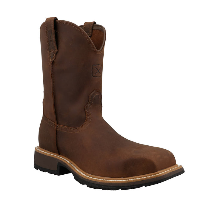 Men's 10in Brown Cowboy Nano Square Toe Work Boot