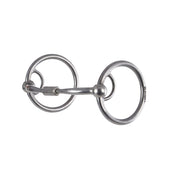 Smooth Billy Allen Locked O Ring Snaffle Bit