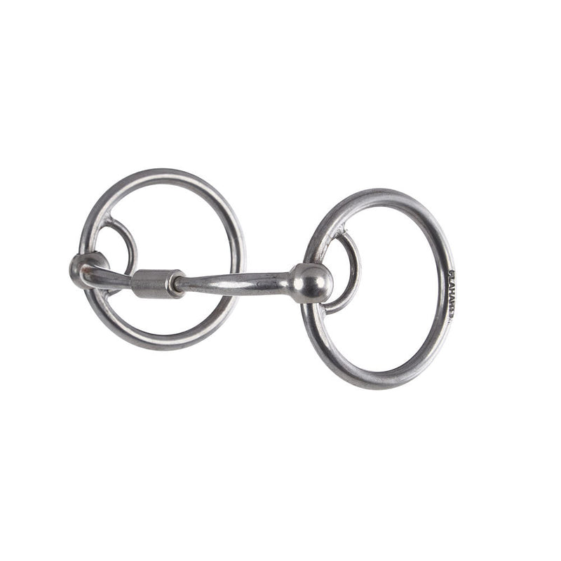 Smooth Billy Allen Locked O Ring Snaffle Bit