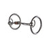 Smooth 3pc Locked O Ring Snaffle Bit