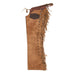 Light Brown Roughout Tie Front Puncher Chaps