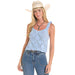 Women's Cerulean Crochet Tank Top