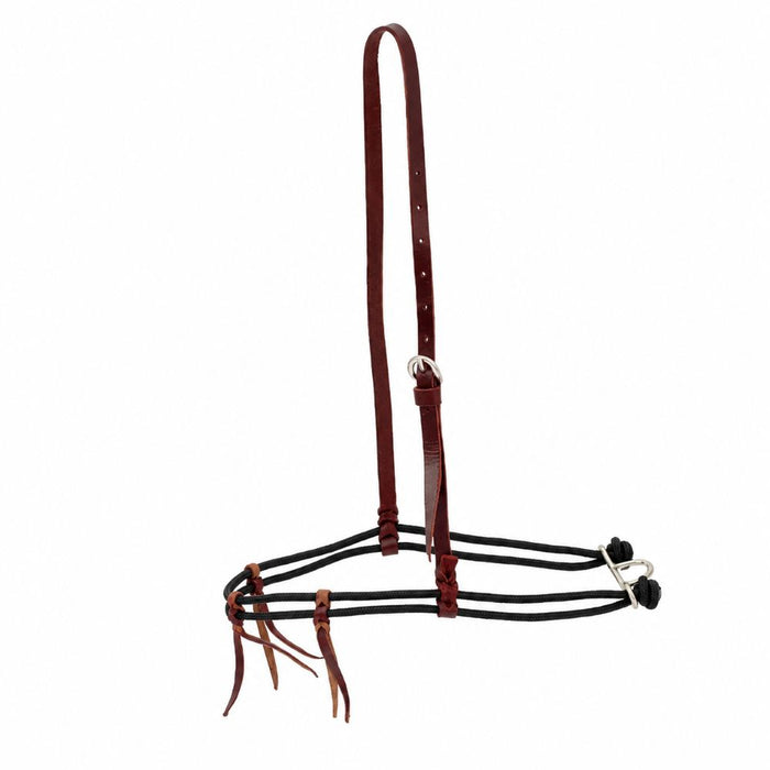 Double Diamond Braided Rope Noseband with Latigo Ties