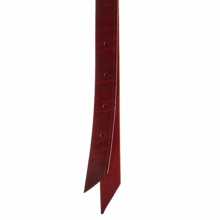 Burgundy Leather Latigo Half Breed Off Billet Saddle Strap