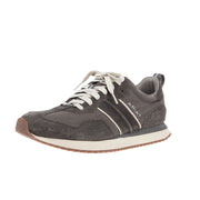 Men's Ranch Runner Charcoal Grey Hippo Print Charcoal Canvas Casual