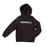 Boy's Brown Logo Fleece Hoodie