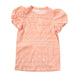 Girl's Coral Print Puff Sleeve Top
