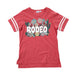 Girl's Coral Floral Rodeo Tee Shirt