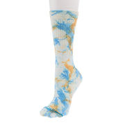 Unisex Spotty Dye Mango Crew Socks