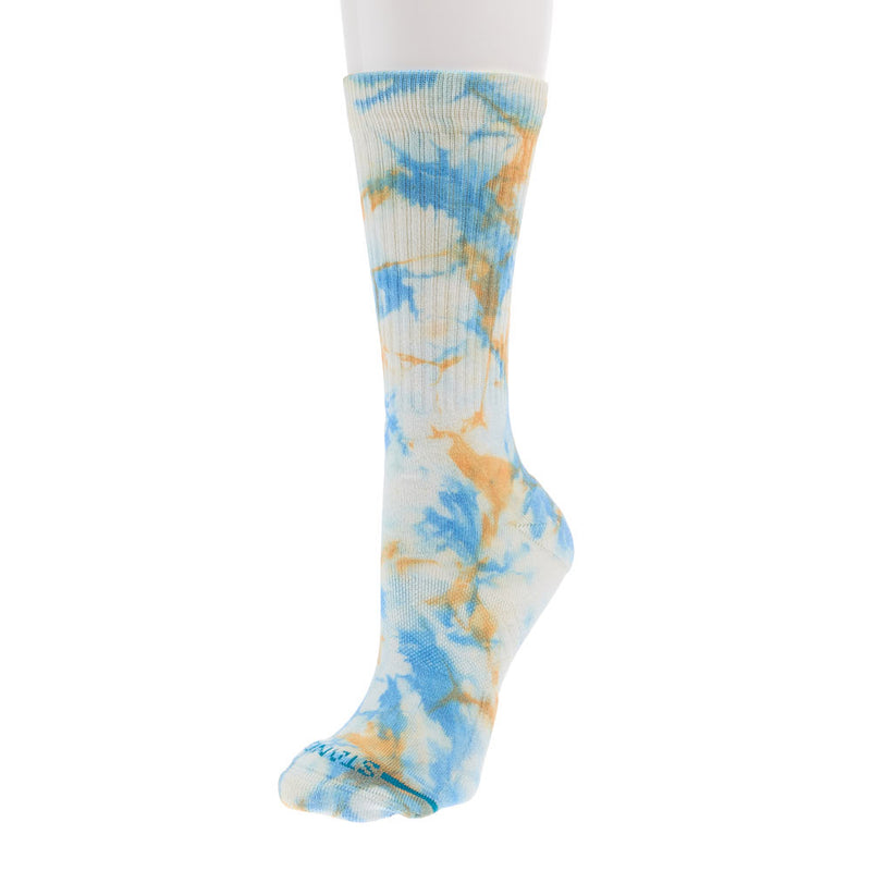 Unisex Spotty Dye Mango Crew Socks