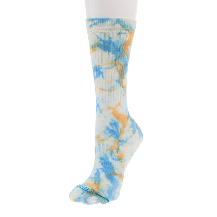 Unisex Spotty Dye Mango Crew Socks