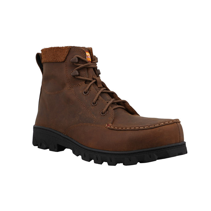 Men's 6in Brown Moc Nano Toe Work Boot