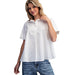 Women's White Collared Blouse