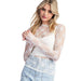 Women's Ivory Sheer Lace Top