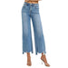 Women's Medium High Rise Step Hem Jeans