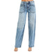 Women's Medium Relaxed Baggy Patch Pocket Jeans