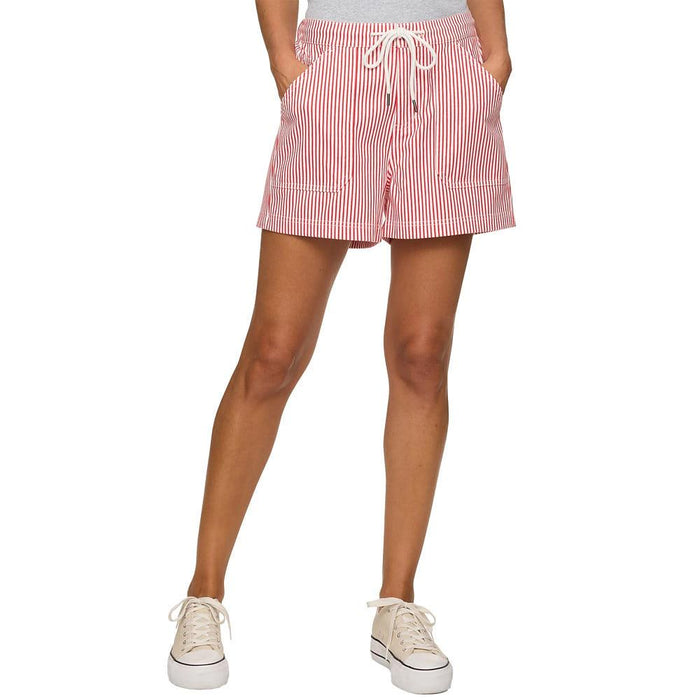 Women's Buffy RedWhite Railroad Shorts