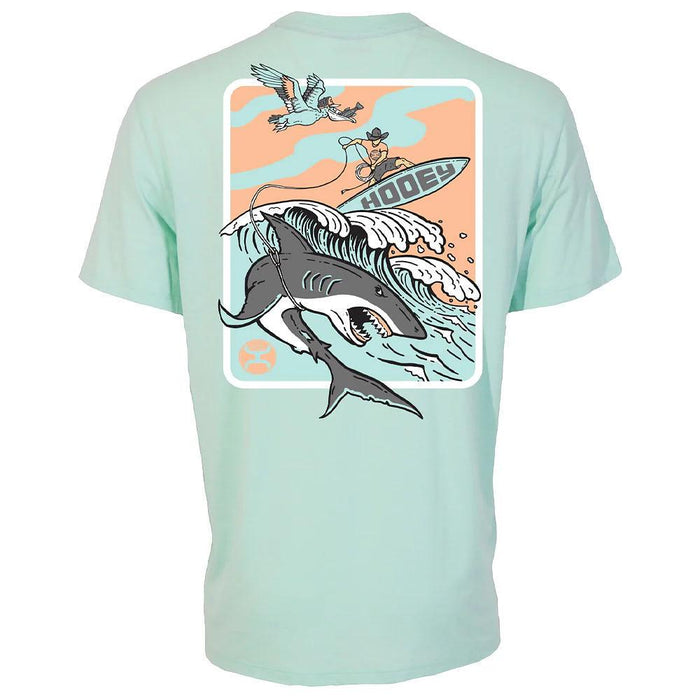 Men's Aqua Cowboy Surf Tee Shirt