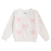 Girl's White Bow Sweater