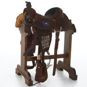 Used 14in Chocolate Roughout Trophy Team Roper