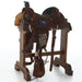 Used 14in Chocolate Roughout Trophy Team Roper