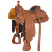 14.5in Roughout Natural Inlaid Chocolate Bison