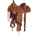 14.5in Roughout with Buckstich and Quilted Bicycle Seat Arizona Team Roper