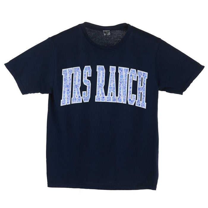 Ranch Reactive Navy Floral Logo Tee Shirt