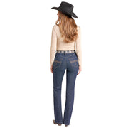 Women's High Rise Embroidered Jeans