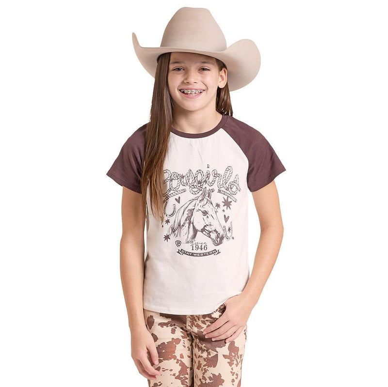 Girl's Natural Cowgirls Tee Shirt