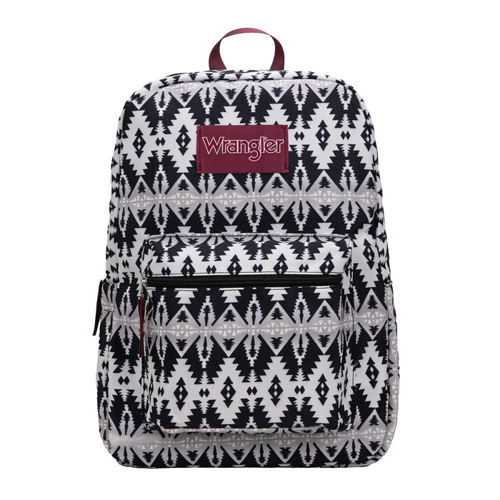 Black Aztec Printed Backpack