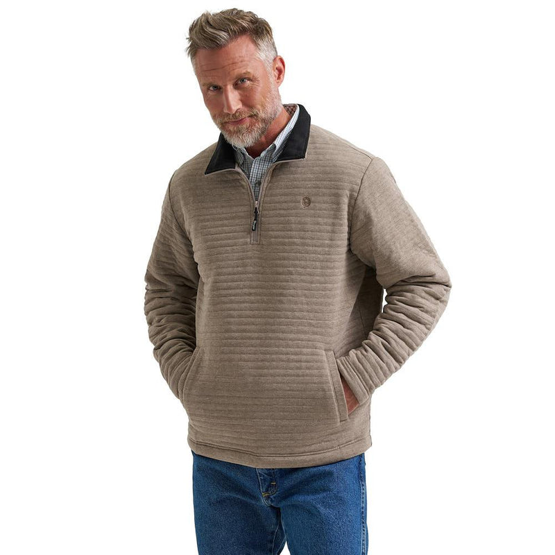 Men's George Strait Tan 1/4 Zip Pullover