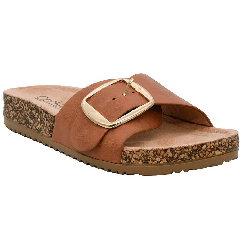 Women's Cognac Road Trip Slide