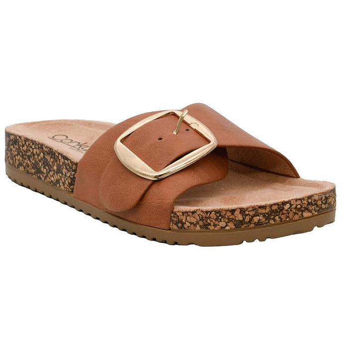 Women's Cognac Road Trip Slide