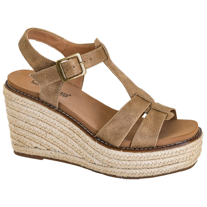 Women's Something's Fishy Taupe Wedge Sandal