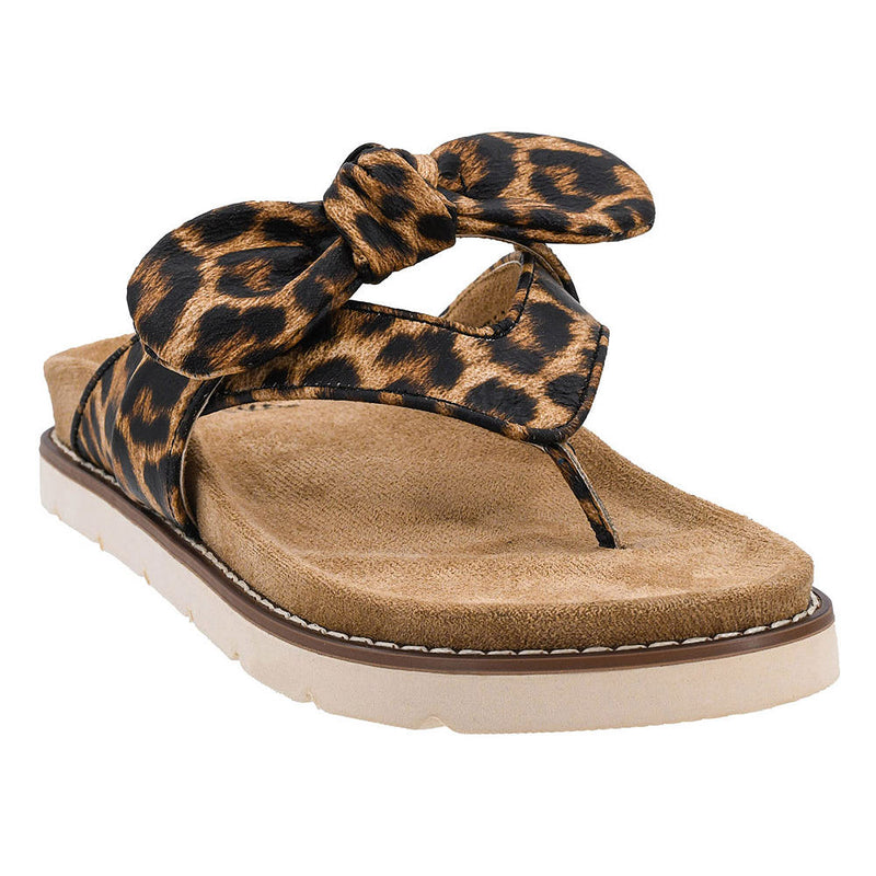 Women's Leopard Never Settle Flat Sandal