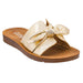 Women's Gold Crinkle Metallic Too Cute Sandal