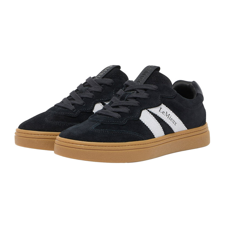 Women's Stockbridge Black Suede Trainer Shoe
