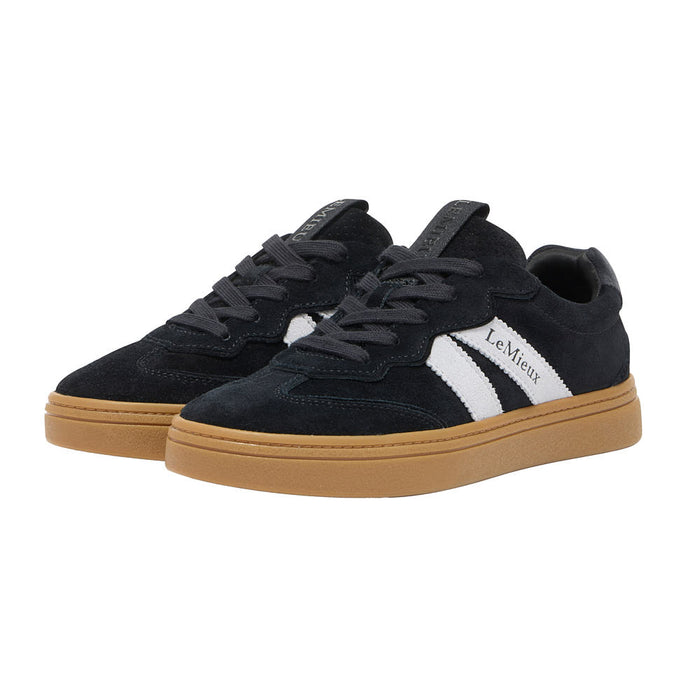 Women's Stockbridge Black Suede Trainer Shoe