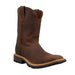 Men's 10in Brown Cowboy Soft Square Toe Work Boot