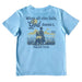 Boy's Light Blue God Doesn't Short Sleeve Tee Shirt