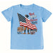 Boy's Blue Red, White, & Raised Right Tee Shirt