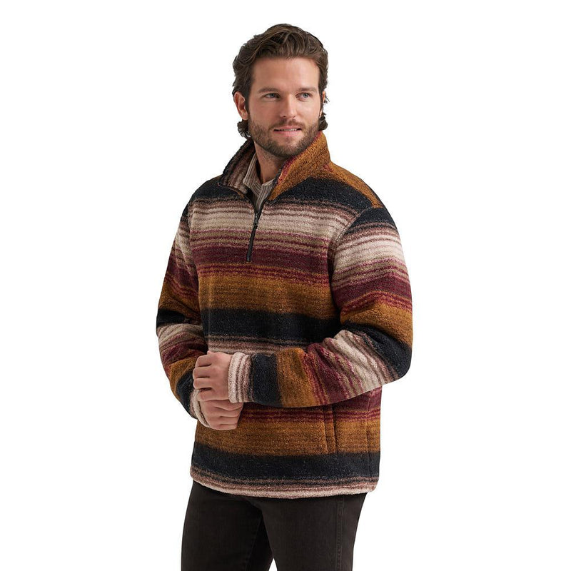 Men's Hay Away Sherpa Aztec Port Stripe Pullover