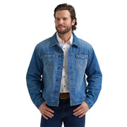 Men's Blue Indigo Cowboy Flannel Lined Jacket