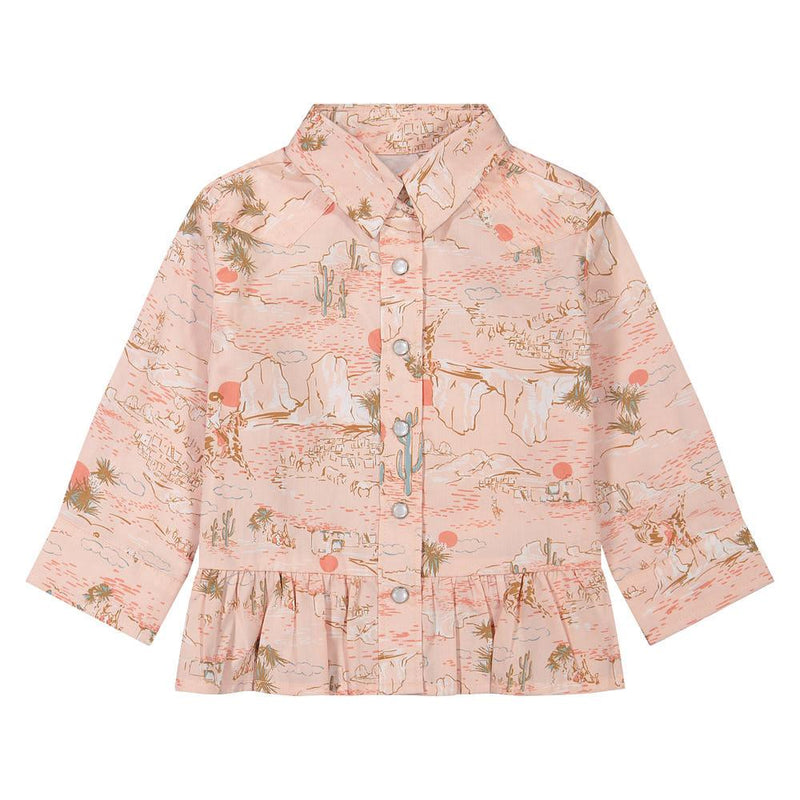Infant Pink Snap Shirt